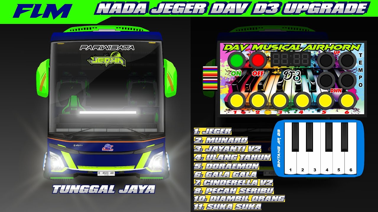 NADA TELOLET JEGER DAV D3 UPGRADE TUNGGAL JAYA JEDHA JETBUS 5