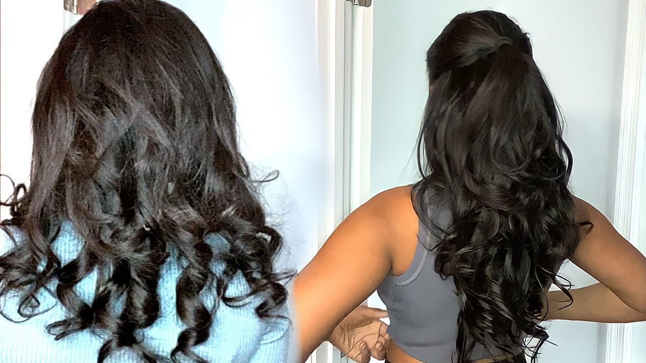 NATURAL LOOKING CLIP-INS ON SLIK PRESSED NATURAL HAIR | Curls Queen | Latrice M.
