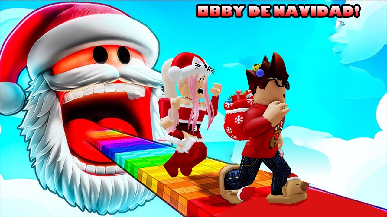 Obby De Navidad! Hackeamos este Obby para Poder Llegar al Arbolito de Navidad YE YEAAA!🎄😀😁