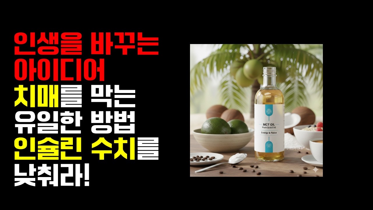 치매를 막는 유일한 방법. 인슐린 수치를 낮춰라!