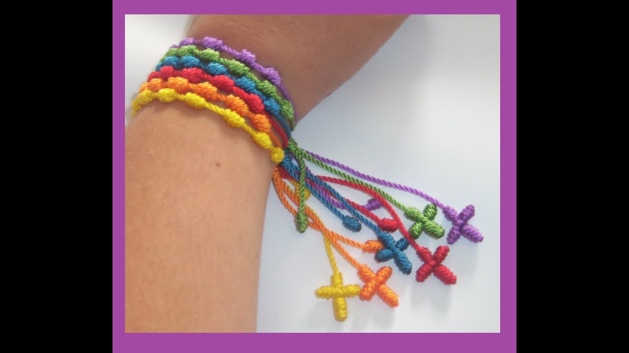 DIY| Pulsera Decenario: Forma facil de hacer la Cruz