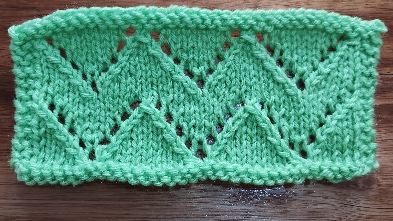 Ponto Zig Zag em tricô