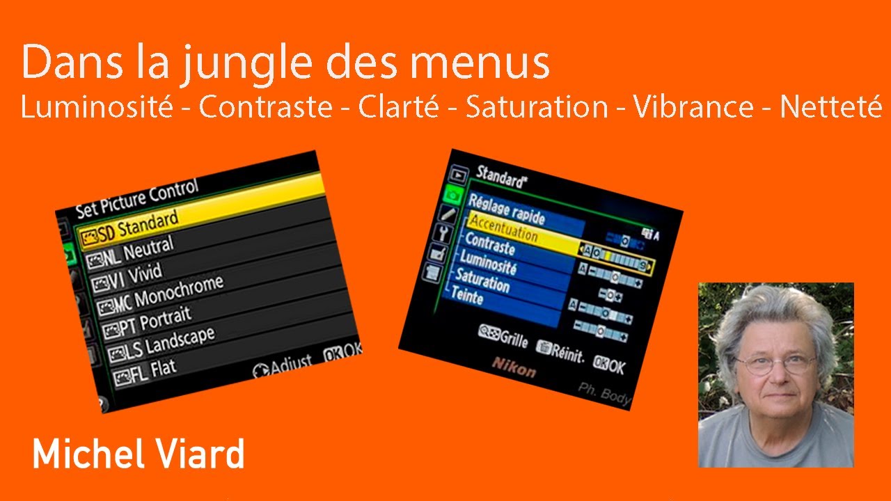 📷 Réglages Picture control, style d'images, mode créatif