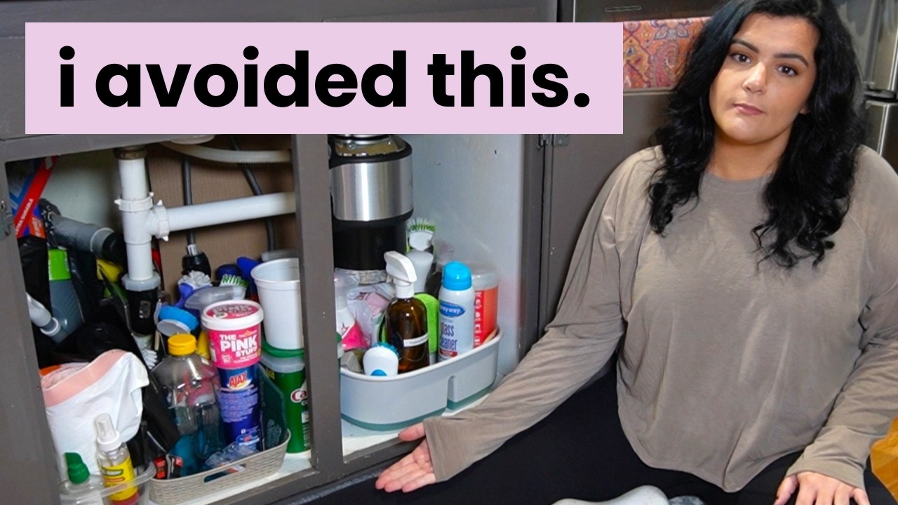 FROM MOLDY MESS TO MAXIMIZED STORAGE | UNDER KITCHEN SINK REFRESH & CLEANING SUPPLIES REVIEW