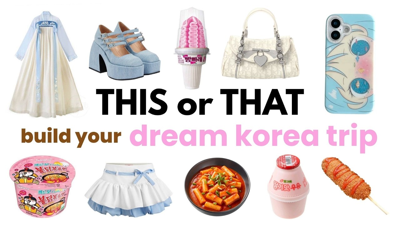Build Your DREAM KOREA TRIP 🍚🥢🇰🇷✈️ | THIS or THAT *3 days trip!*