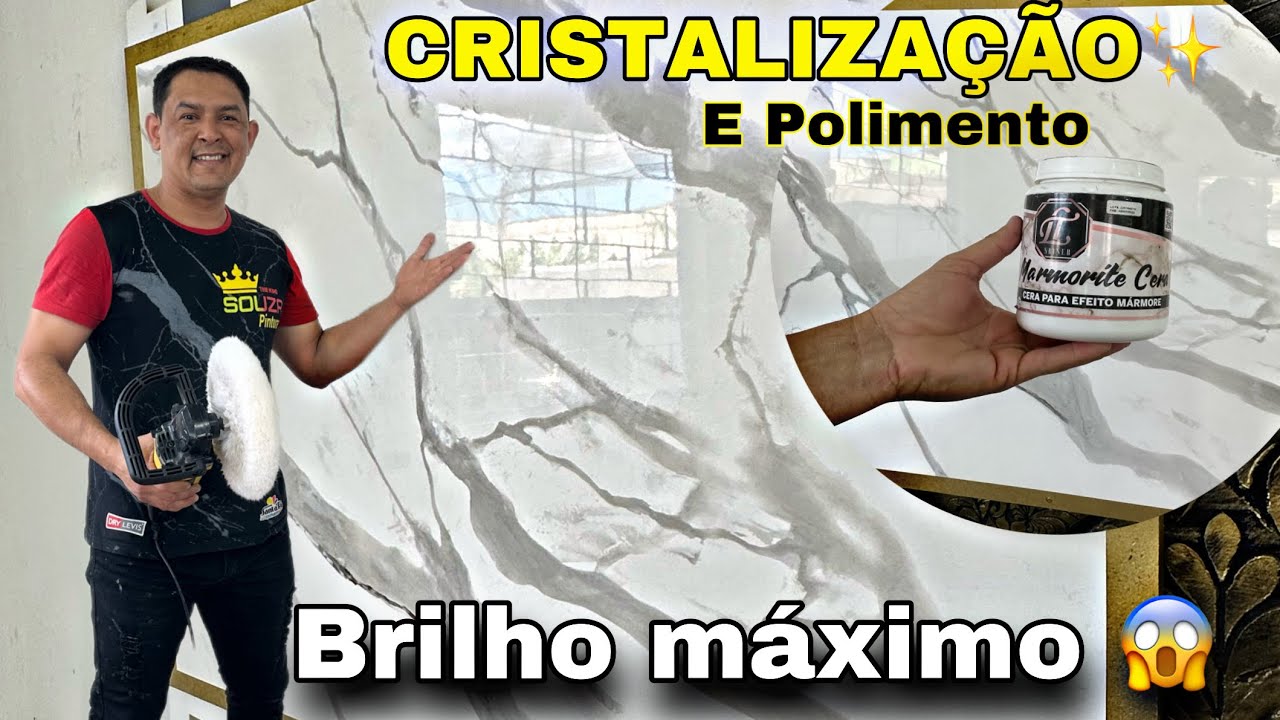 CRISTALIZAÇÃO E POLIMENTO NO EFEITO MÁRMORE: VEJA ESSA TÉCNICA #marmorato #polimentotecnico