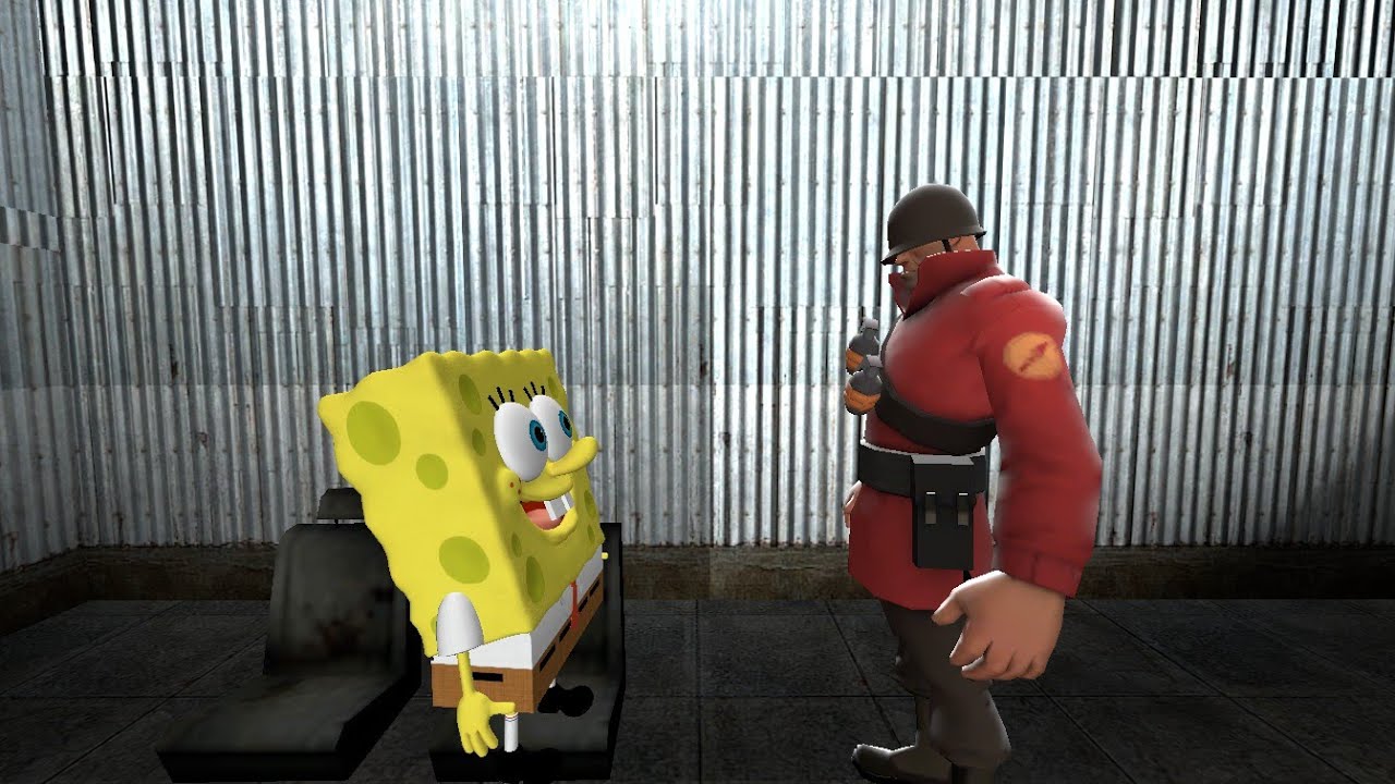 Toy Story Gas Station Scene but it’s text to speech SpongeBob and TF2 Solider In GMOD! [unfinished]