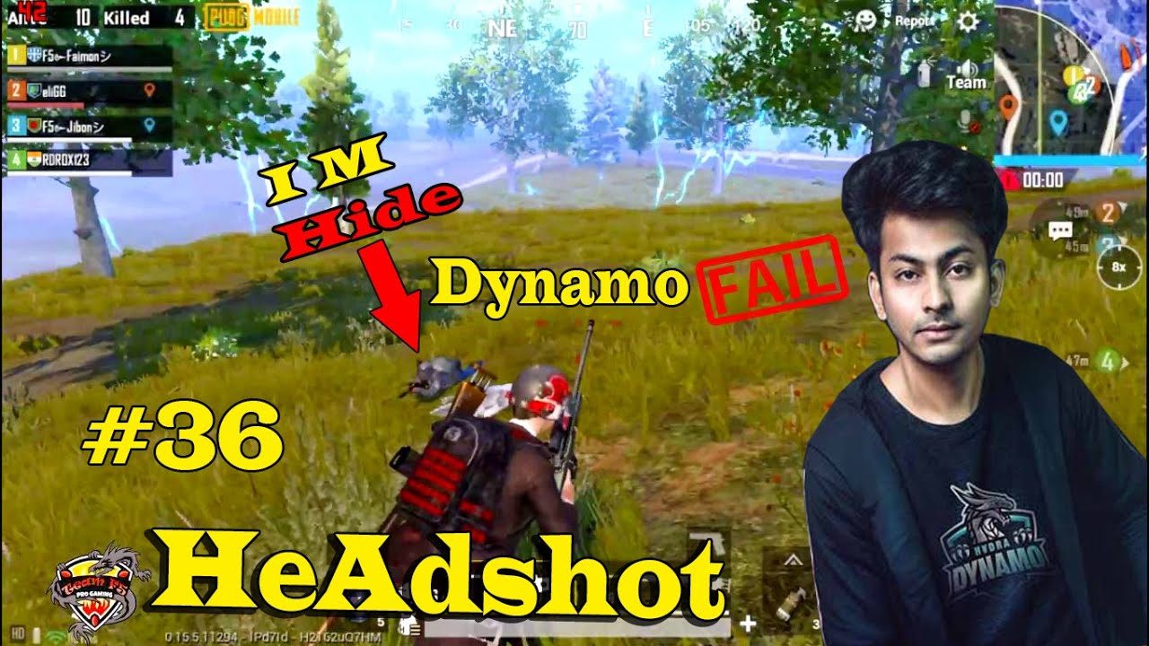 Dynamo FaiL ???? Head-shot Master Team F5 Gaming ???? | PUBG MOBILE