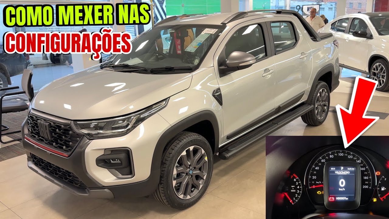 Aprenda a mexer nas configurações da sua Fiat Strada nova ou usada 