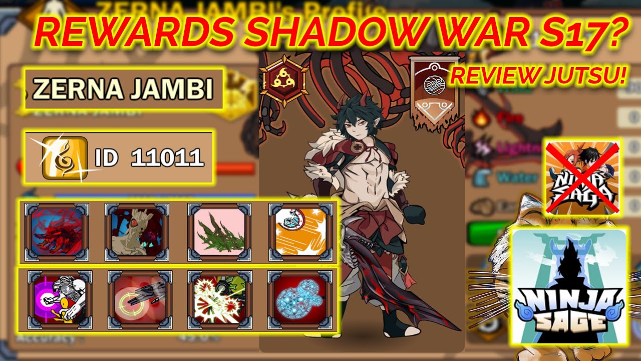 Ninja Sage: Zerna Jambi ID 11011 VS All Boss Eudemon (Ninja Saga 2025)