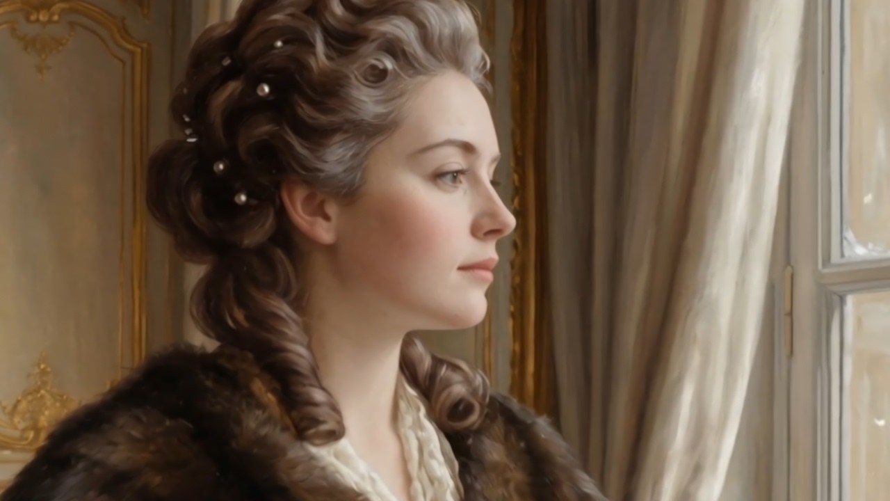 Ambient Visual Poem | The Ultimate Rococo Aesthetic: Winter Snowfall in the 18th Century