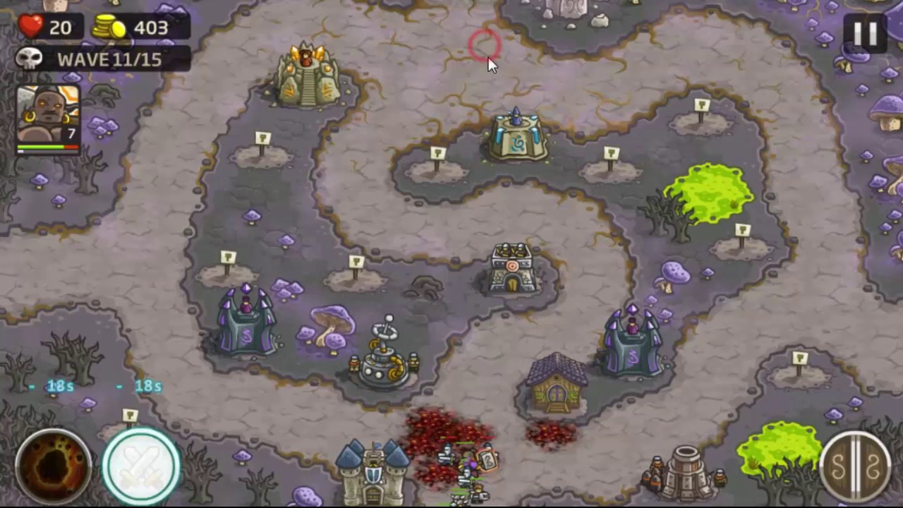 Kingdom Rush - FUNGAL FOREST - Campaign - Veteran (Hard)