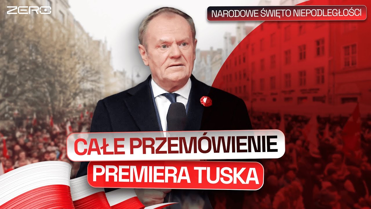 PRZEM&Oacute;WIENIE PREMIERA DONALDA TUSKA PODCZAS ŚWIĘTA NIEPODLEGŁOŚCI
