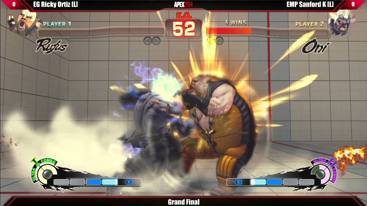 SSF4 AE2012 Grand Final EMP Sanford K против EG Ricky Ortiz - турнир Apex 2014