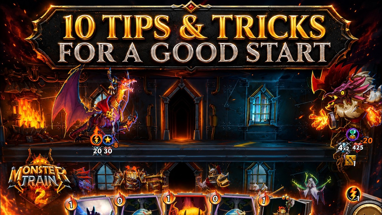 10 Pro TIPS For A GOOD START - MONSTER TRAIN 2 Beginners Guide