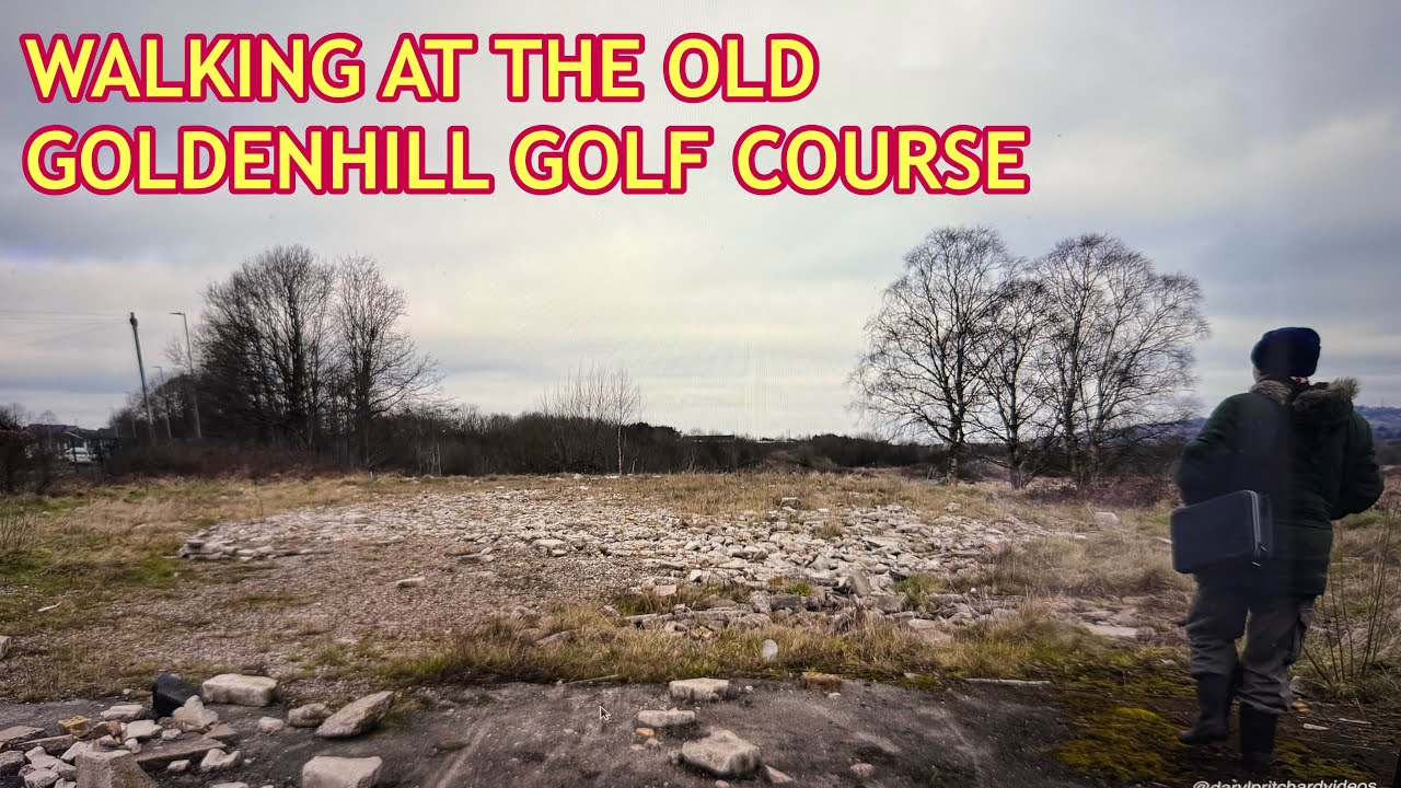 WALKING OLD GOLF COURSE IN GOLDENHILL