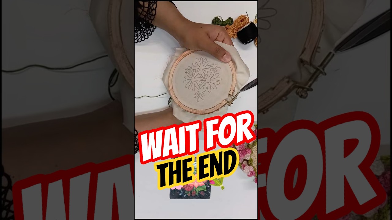 let's make cute mini floral hoop. 