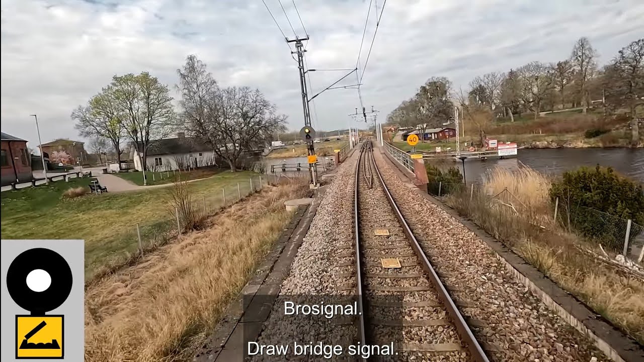 Värtan-Frövi via Eskilstuna från förarplats / Führerstandsmitfahrt