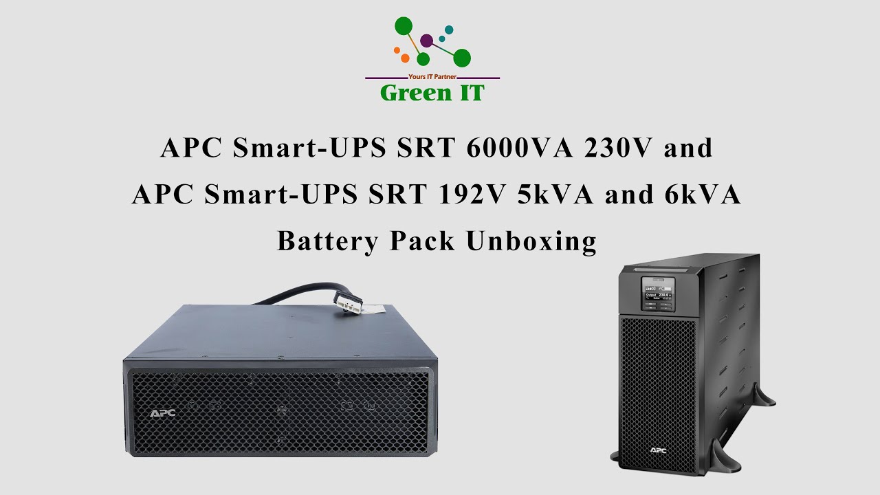 APC Smart-UPS SRT 6000VA 230V and APC Smart-UPS SRT 192V 5kVA and 6kVA Battery Pack Unboxing