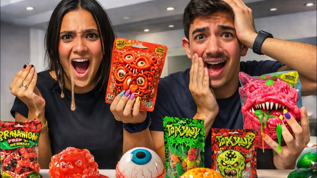 TESTAMOS OS DOCES MAIS BIZARROS DO MUNDO! vlog de quase 1 hora*