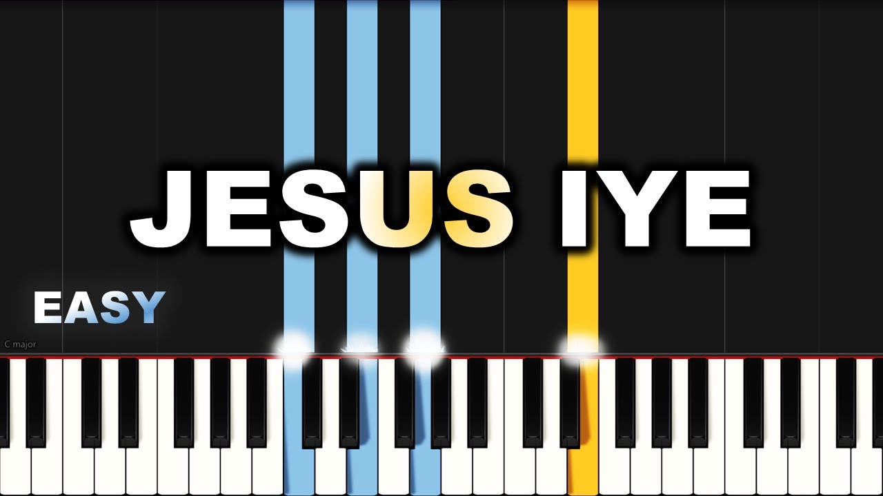 Nathaniel Bassey - Jesus Iye | EASY PIANO TUTORIAL BY Extreme Midi