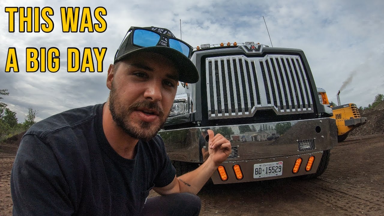 taking delivery of my Brand New Tri-Axle Dump Truck