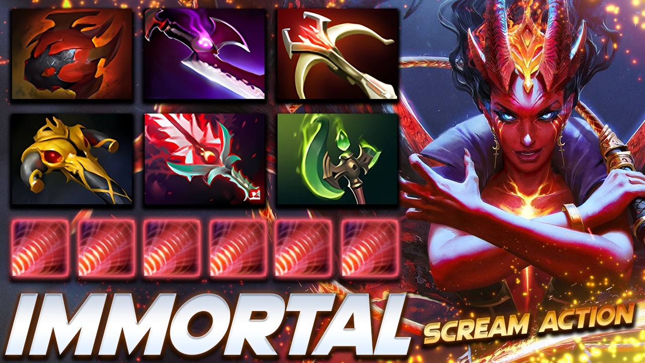 Queen of Pain Scream Action - Dota 2 Pro Gameplay [Watch & Learn]