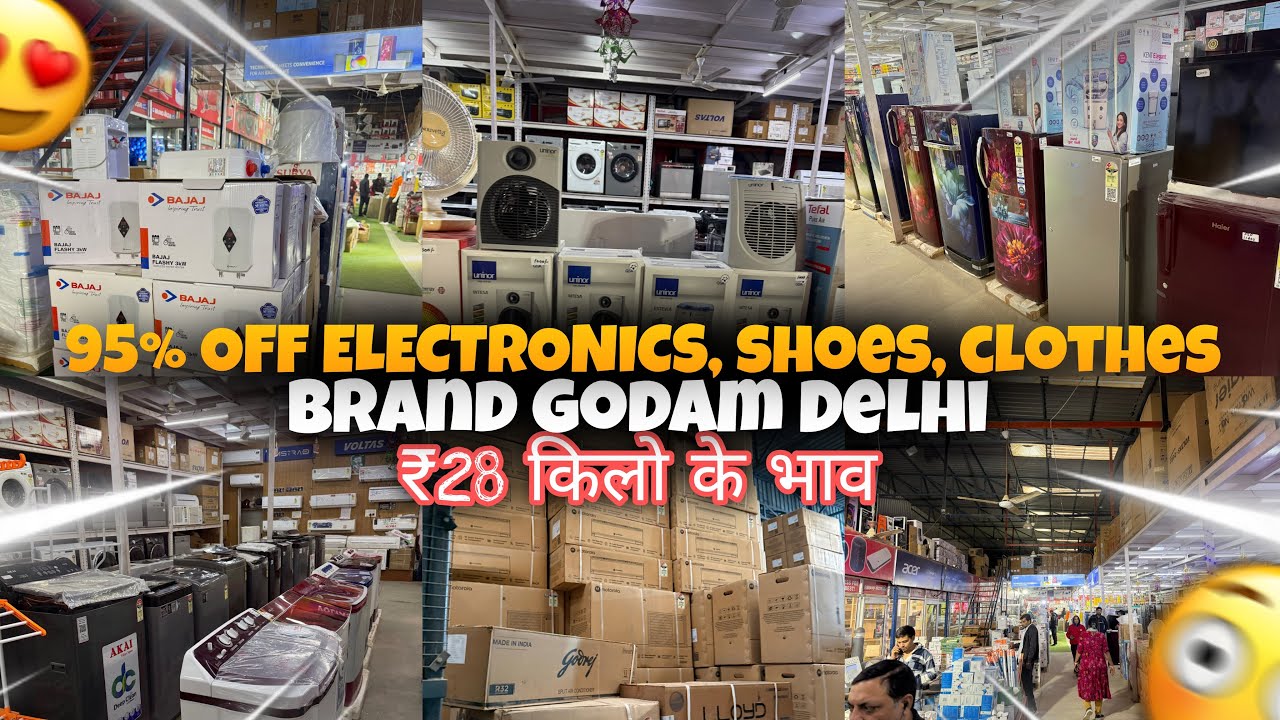 Brand Godam Delhi | 28₹ किलो के भाव | 90% Off Electronic,Shoes,Clothes | Anish Lucky 