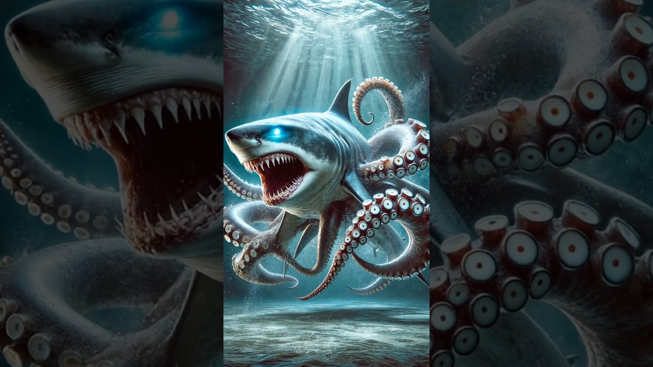 part 14 | animal x ANIMAL fusion 🌀🦈 #ai #animals #hybrid #midjourney #shorts #viral #trending