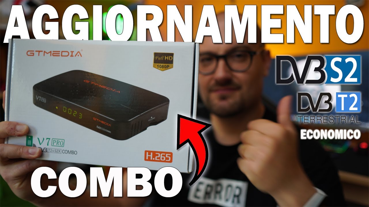 Aggiornamento DECODER Tivùsat HD DVB S2 T2 DTT LCN GT Media v7 Pro