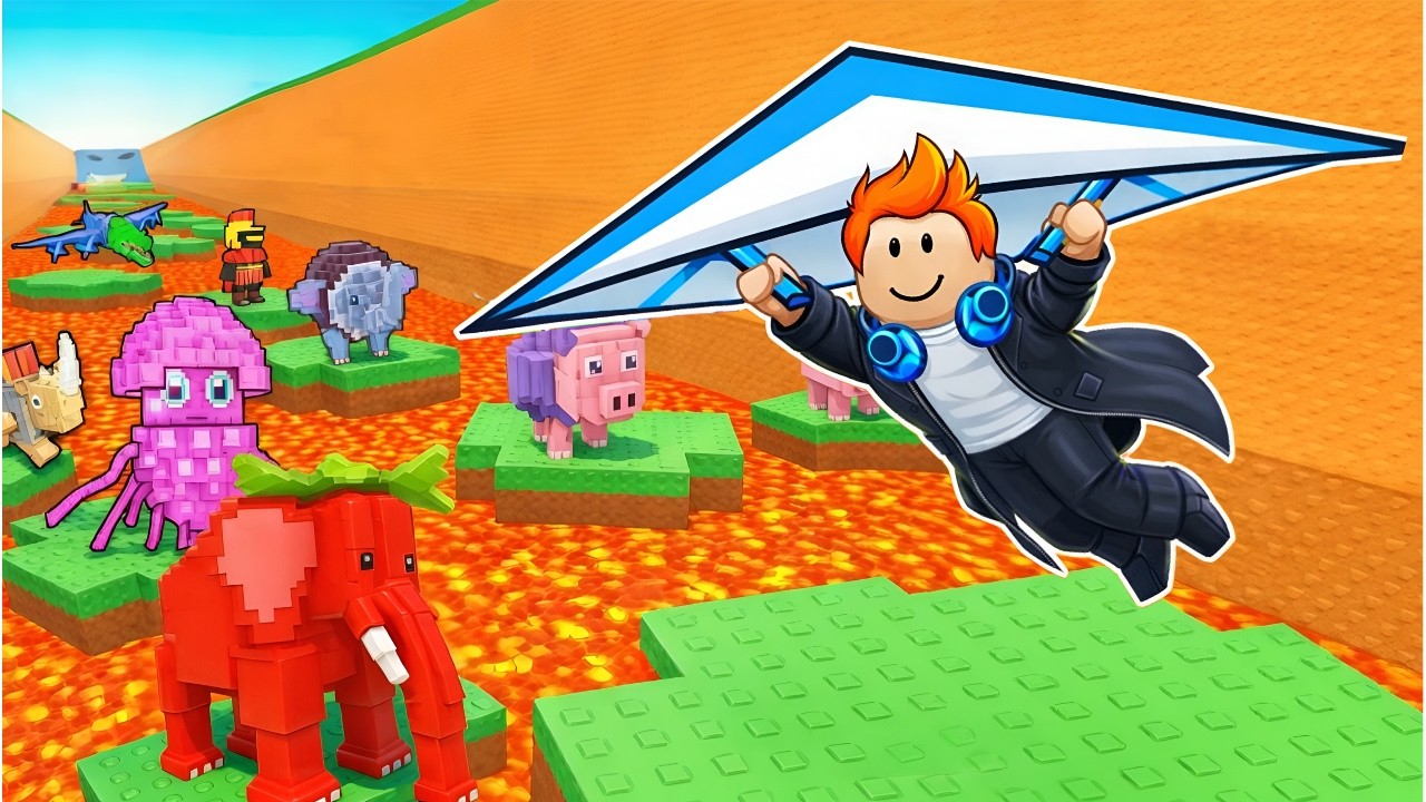 USING GLIDER IN ESCAPE TSUNAMI FOR BRAINROTIN ROBLOX! (HINDI)