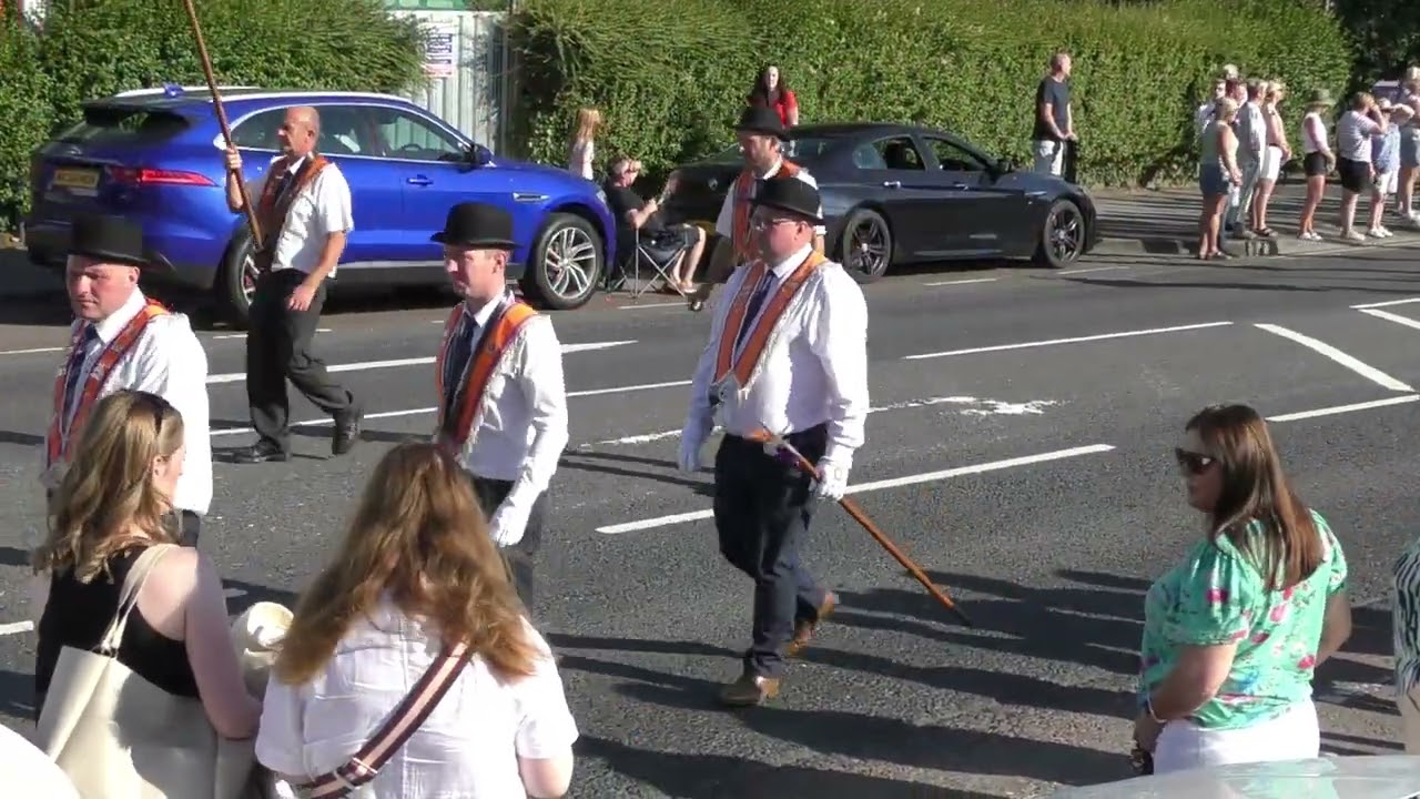 Newry District No 9 Return Parade From Dromara 12th Demonstration 2025.