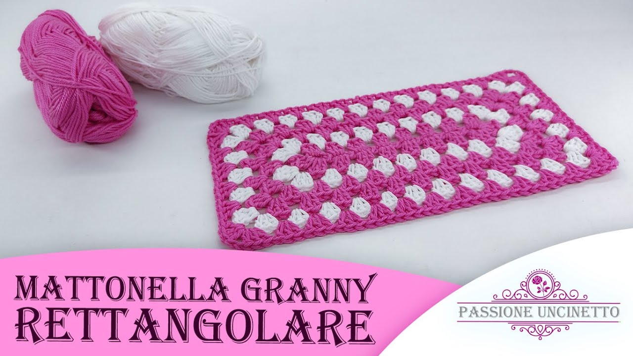 TUTORIAL: Mattonella Granny rettangolare
