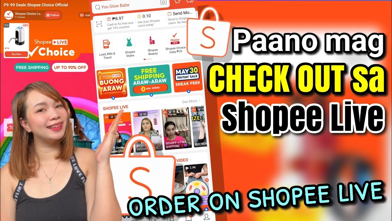 PAANO MAGCHECK OUT SA SHOPEE LIVE | ORDER ON SHOPEE LIVE | Riencyll Cabile