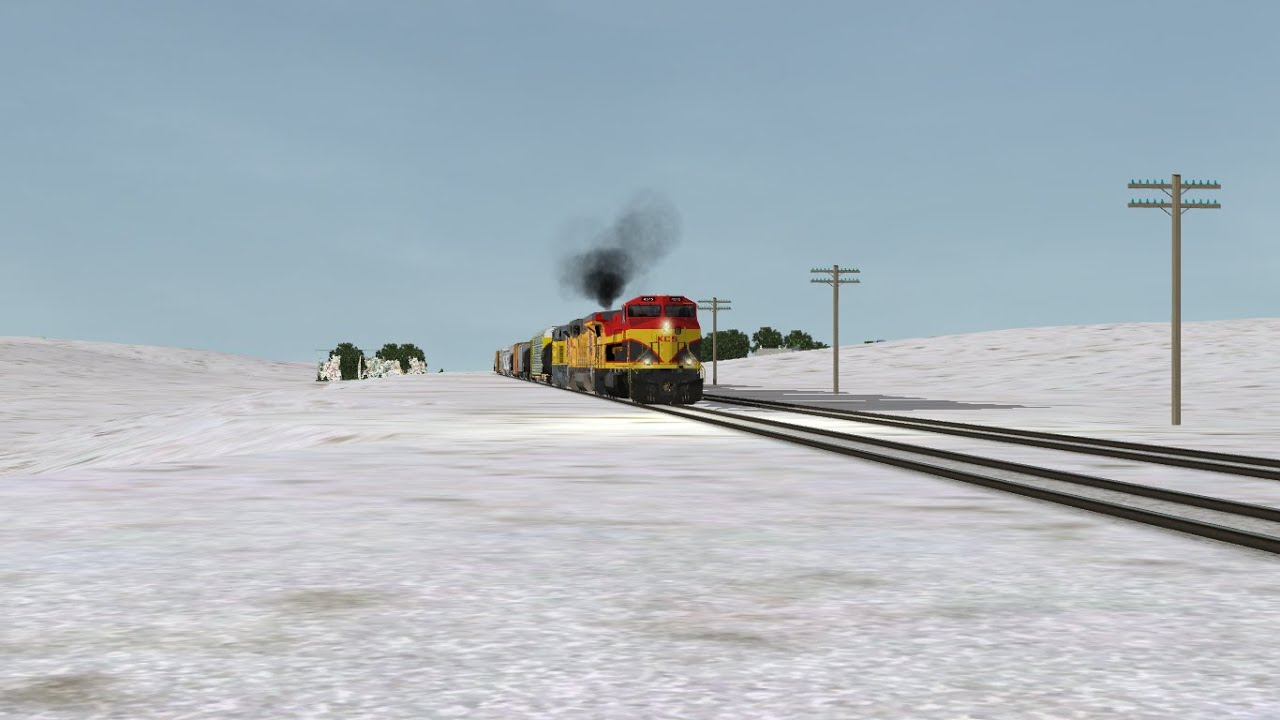 ORTS: KCS AC4400CW #4575 Leads A UP EB MNPNS-01 At Luzerne, IA