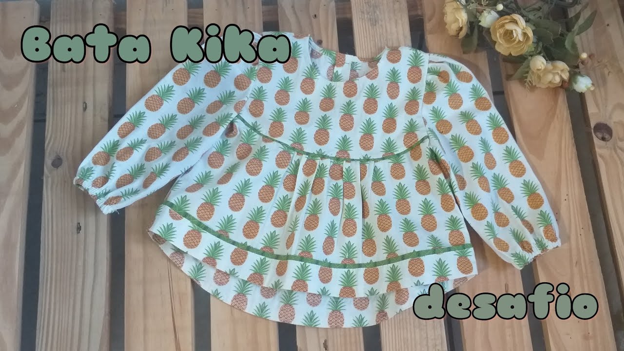 Bata kika (desafio) molde grátis