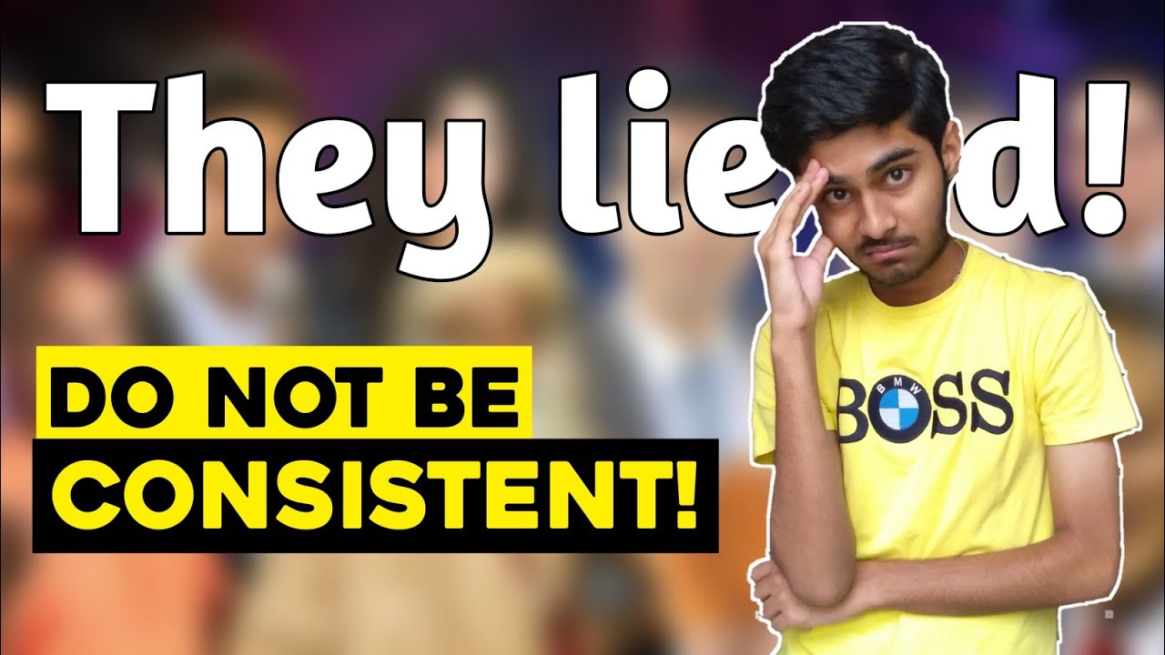Consistency can destroy YOU! The real truth