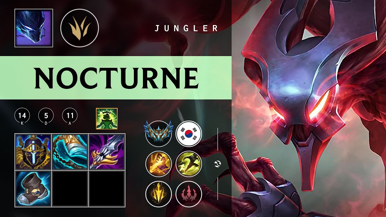 Nocturne Jungle vs Nidalee - KR Challenger Patch 26.07