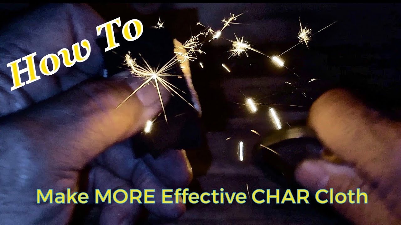 How To Make More Effective Char Cloth | Using 100% Cotton Denim