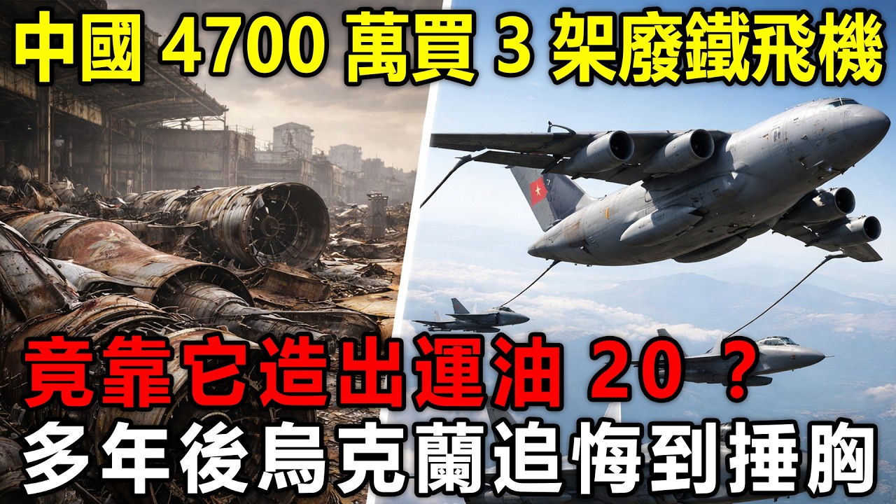 中國4700萬美元買3架廢鐵飛機，多年後烏克蘭追悔到捶胸，竟靠它造出運油20 ？