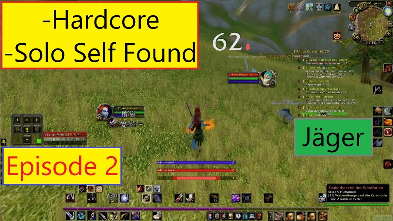 World of Warcraft Hardcore Jäger Episode 2  OmegaaShotzz in Solo Self-Found Modus   by GeeHateGaming