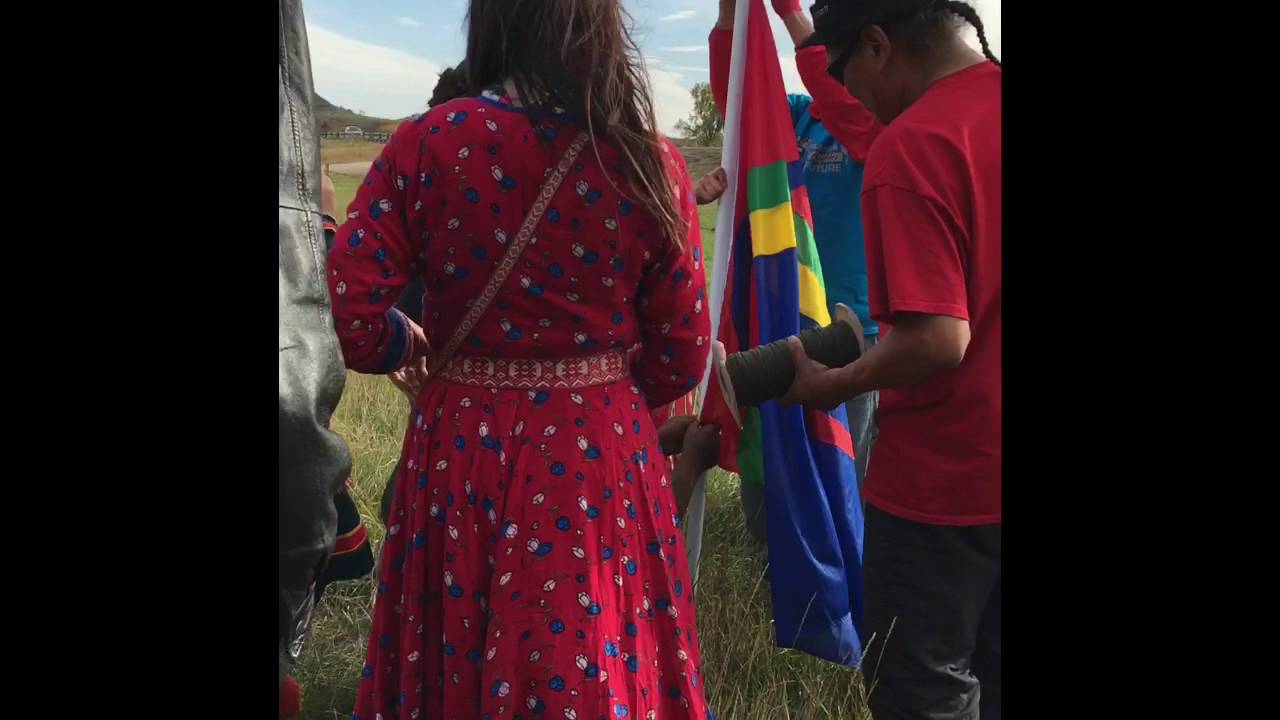 Raising the Sami Flag at Standing Rock