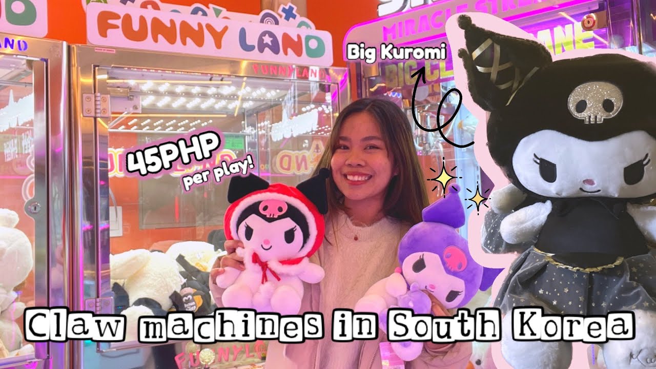 KOREA VLOG | WINNING IN CLAW MACHINES