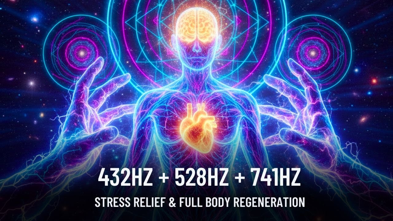 The Deepest Healing Frequency - Removes All Damage to Body, Mind and Soul - 528Hz + 741Hz + 432Hz