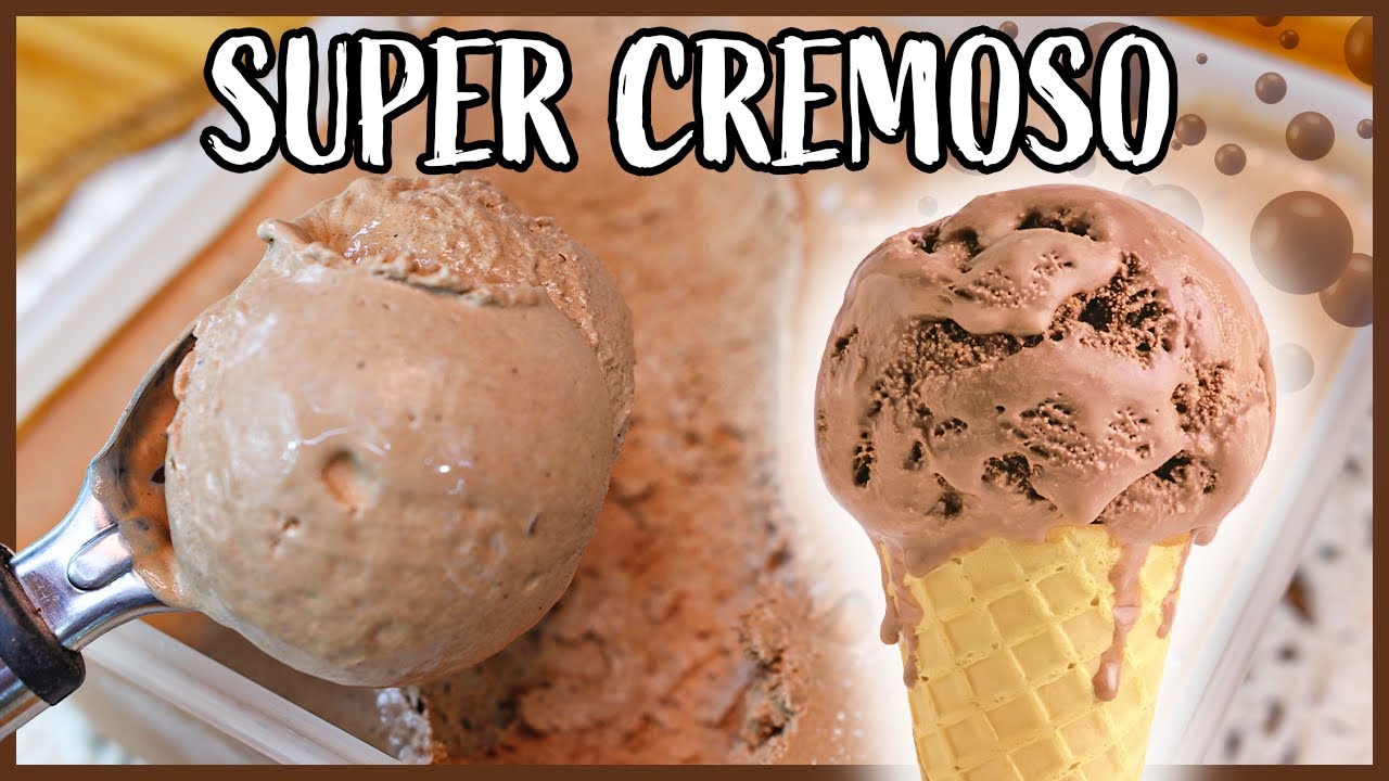 SORVETE DE CHOCOLATE CASEIRO I SUPER CREMOSO I  Receitas de Pai