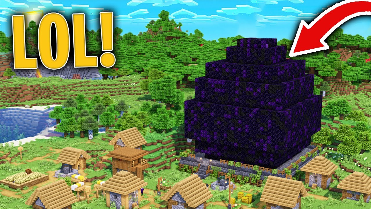 Encontramos un HUEVO de DRAGON GIGANTE en una ALDEA de MINECRAFT! 😱