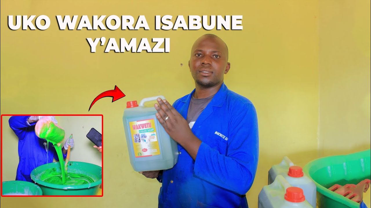 Mwisaha Imwe gusa wakora isabune Y'amazi nziza  wibereye murugo ntagishoro kinini bigusaba