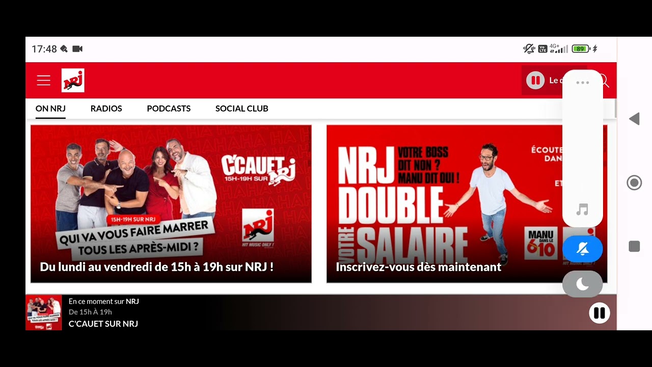 NRJ 27/09/2023 Page de Pub