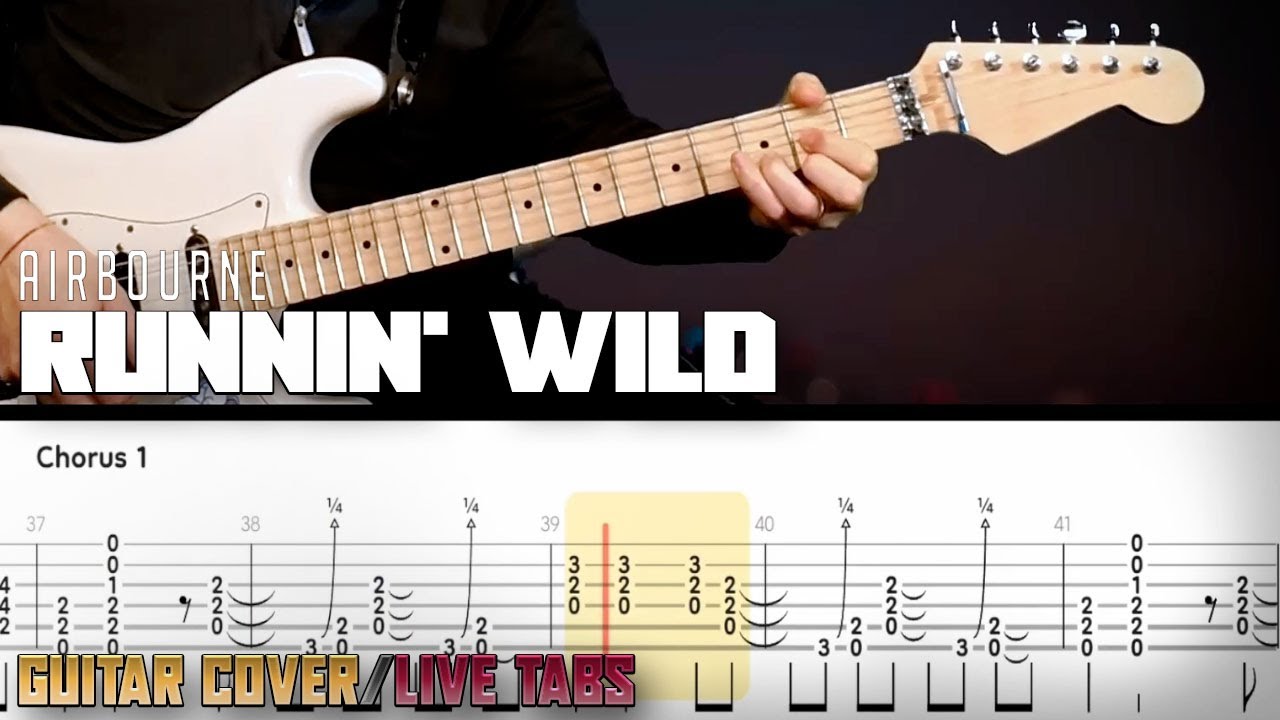 Runnin' Wild Remake | Airbourne | Guitar cover + live tabs | better tabs, better sound