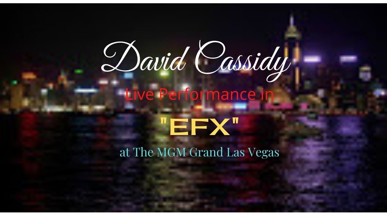 David Cassidy - Photographed Live! - EFX At MGM Grand Las Vegas 1997